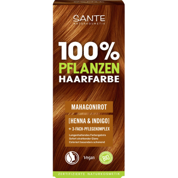 Pflanzen Haarfarbe Pulver 07 Mahagonirot