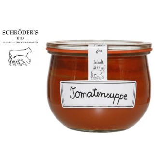 Tomatensuppe vegetarisch im Weck-Glas