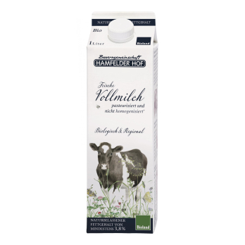 Frische Vollmilch Hamfelder Hof
