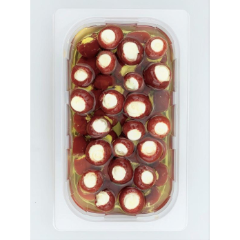 Kirschpaprika gefüllt m. Frischkäse (Großgebinde)
