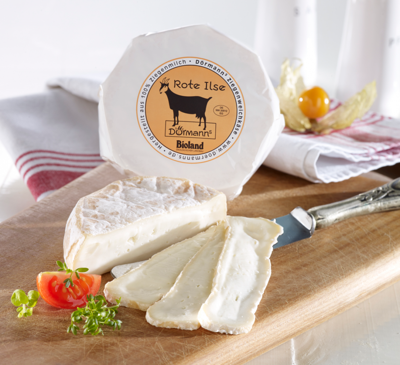 Rote Ilse Ziegenweichkäse
