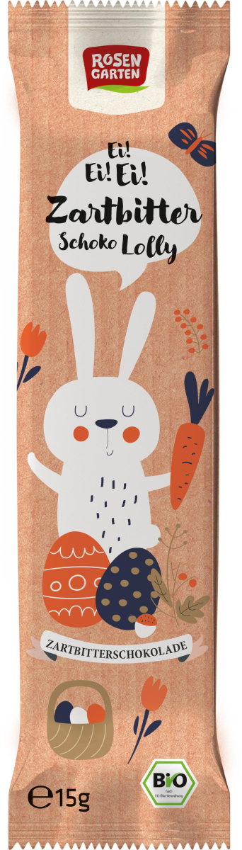 Zartbitter Lolly Hase