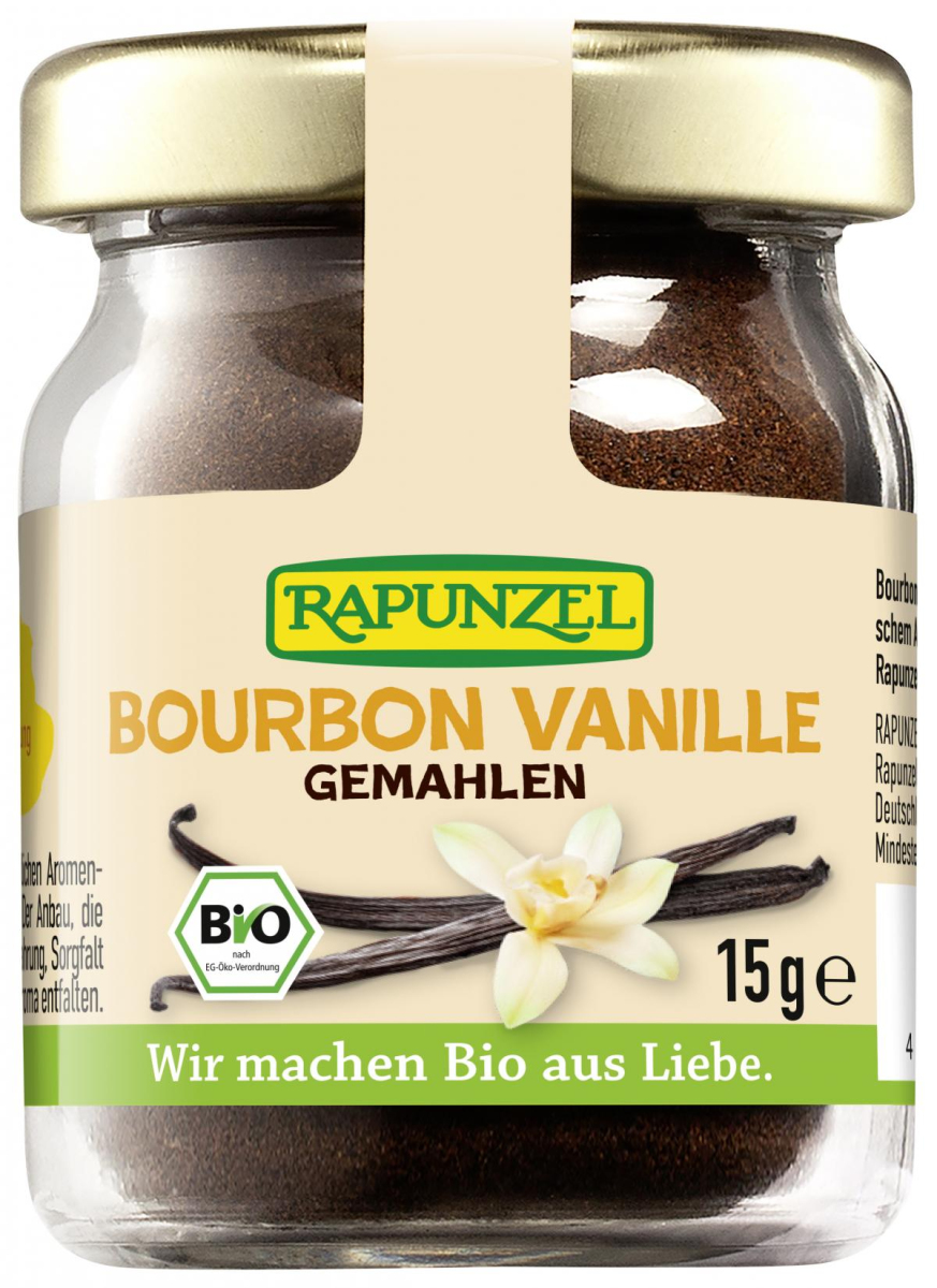 Bourbon-Vanillepulver im Gläschen