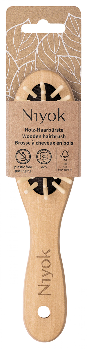 Holz-Haarbürste klein