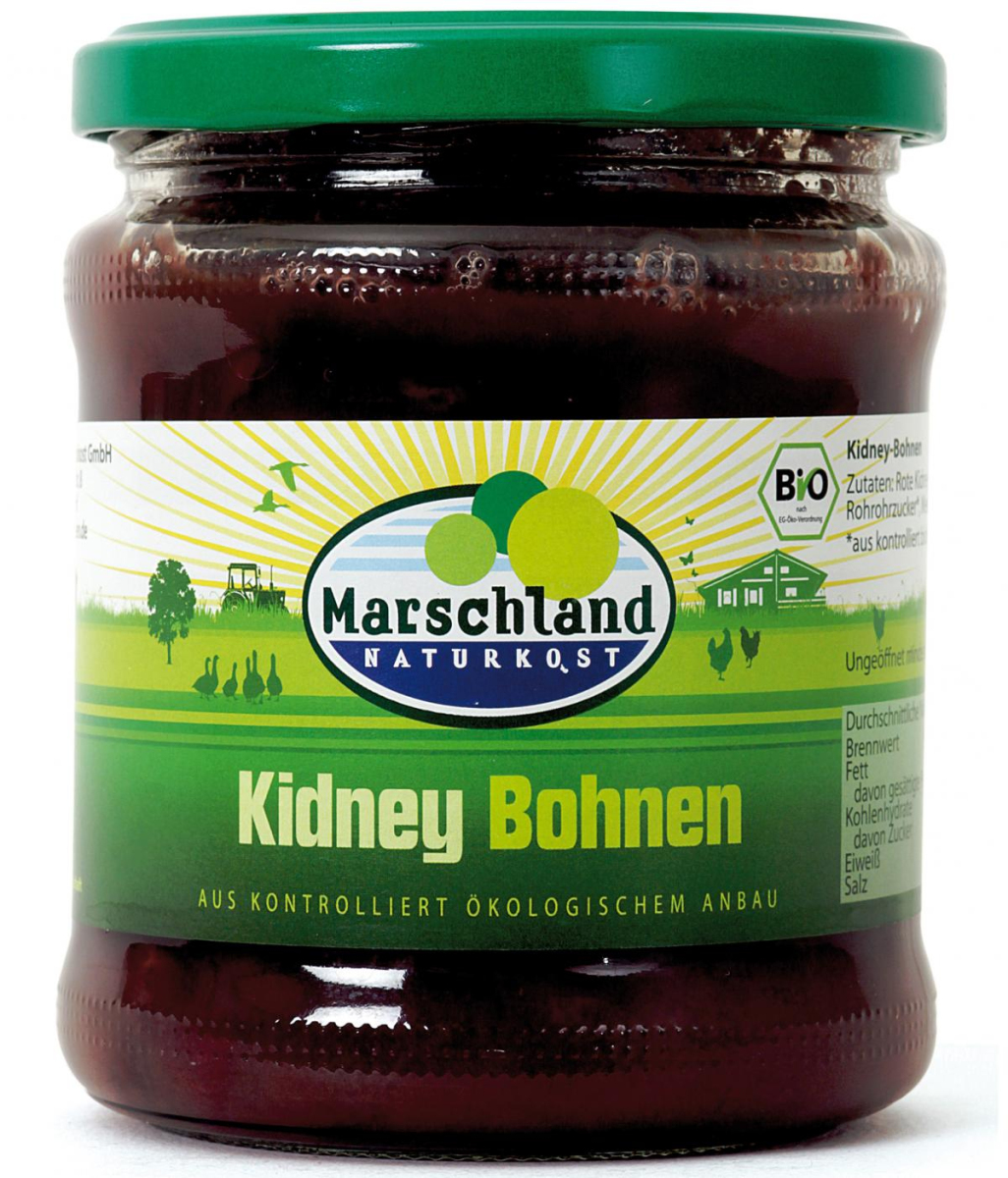 Kidneybohnen im Glas