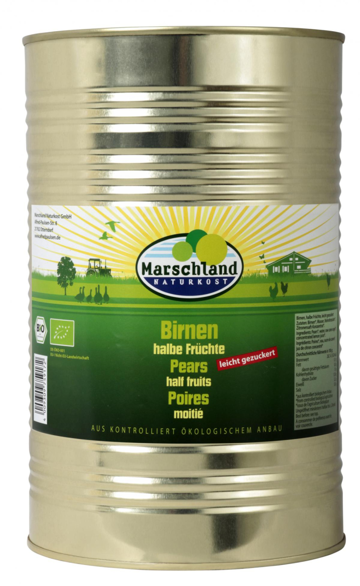 Birnen, halbe Früchte (Großgebinde)