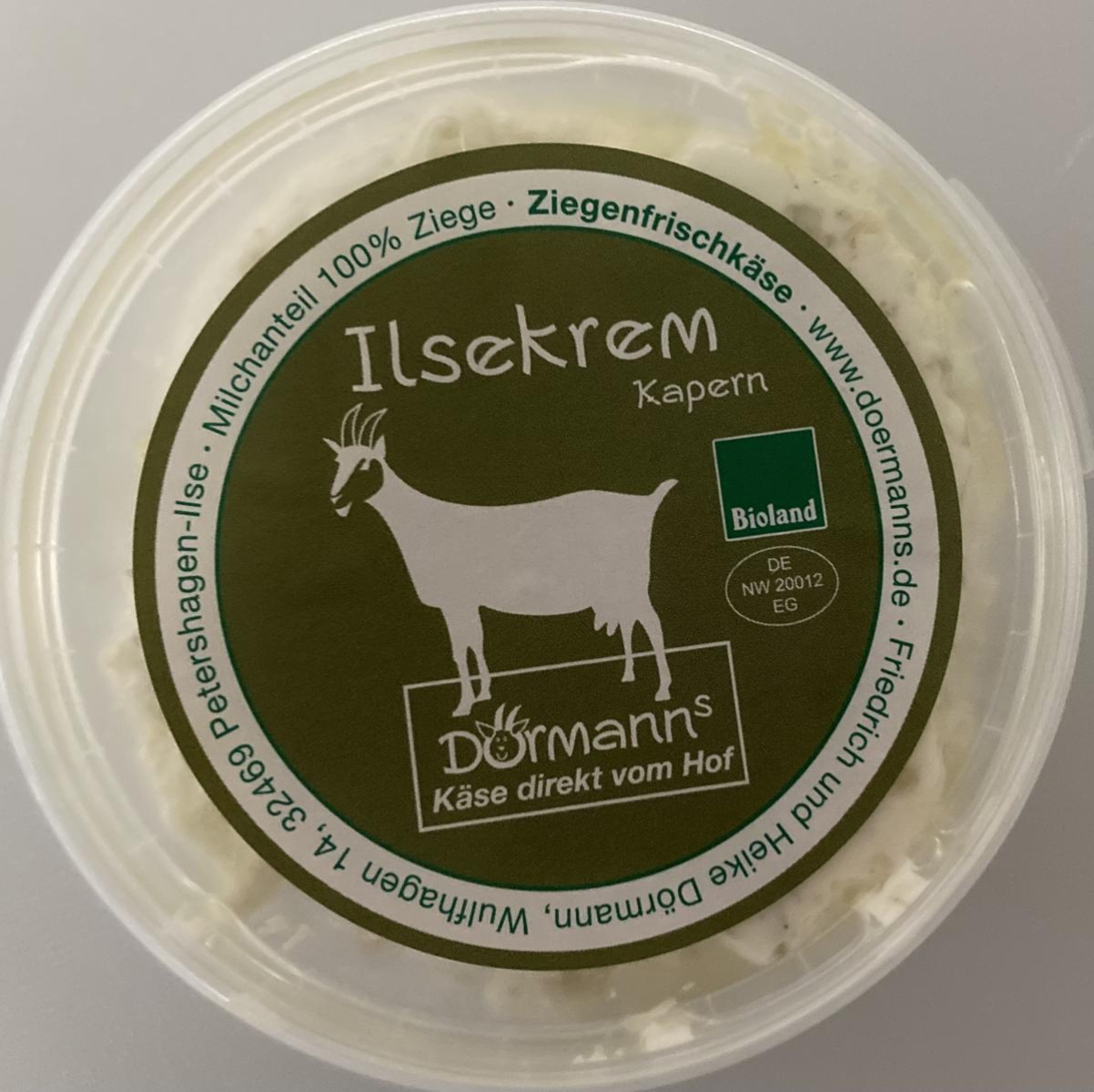 Ilsekrem Ziegenfrischkäse Kapern & Zwiebeln