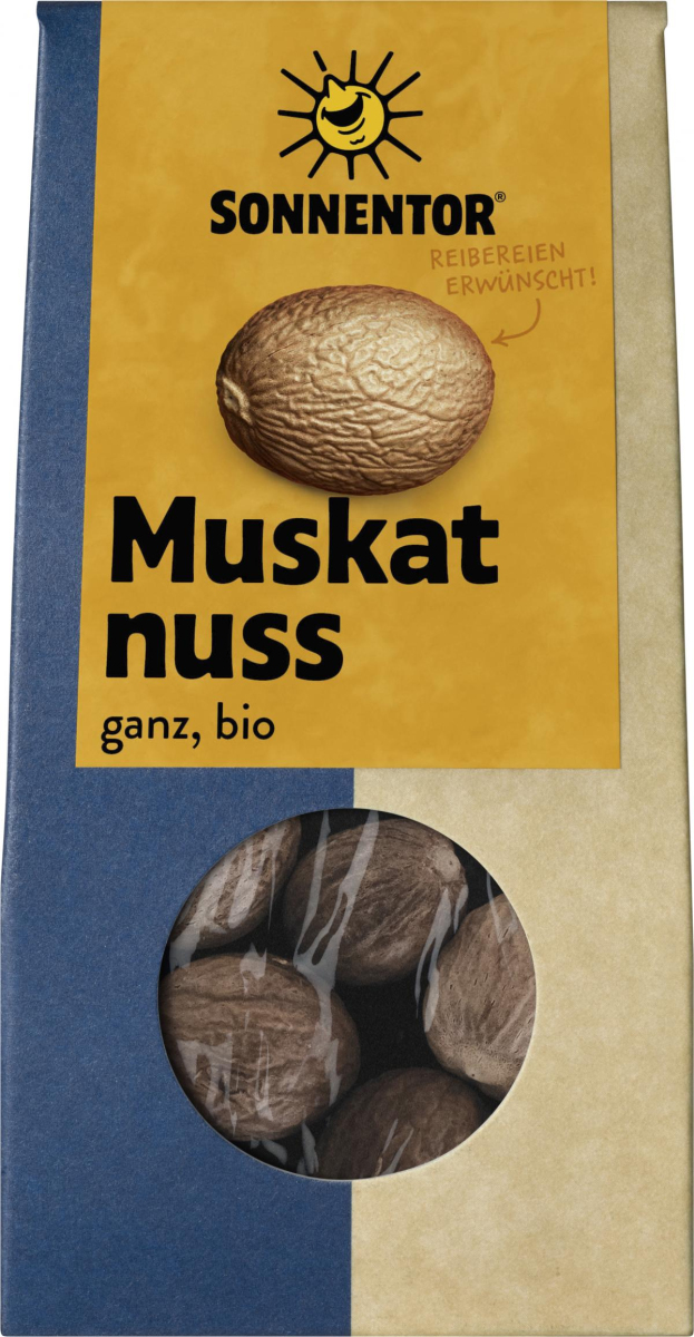Muskatnuss ganz