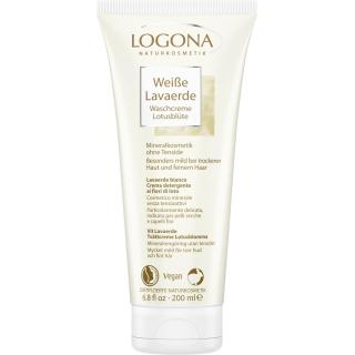 Weiße Lavaerde Waschcreme Lotusblüte