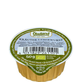 Feine Kräuterleberwurst Mini
