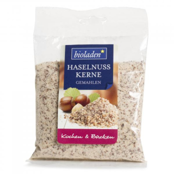 Haselnusskerne, gemahlen