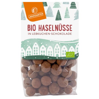 Haselnüsse in Lebkuchen Schokolade